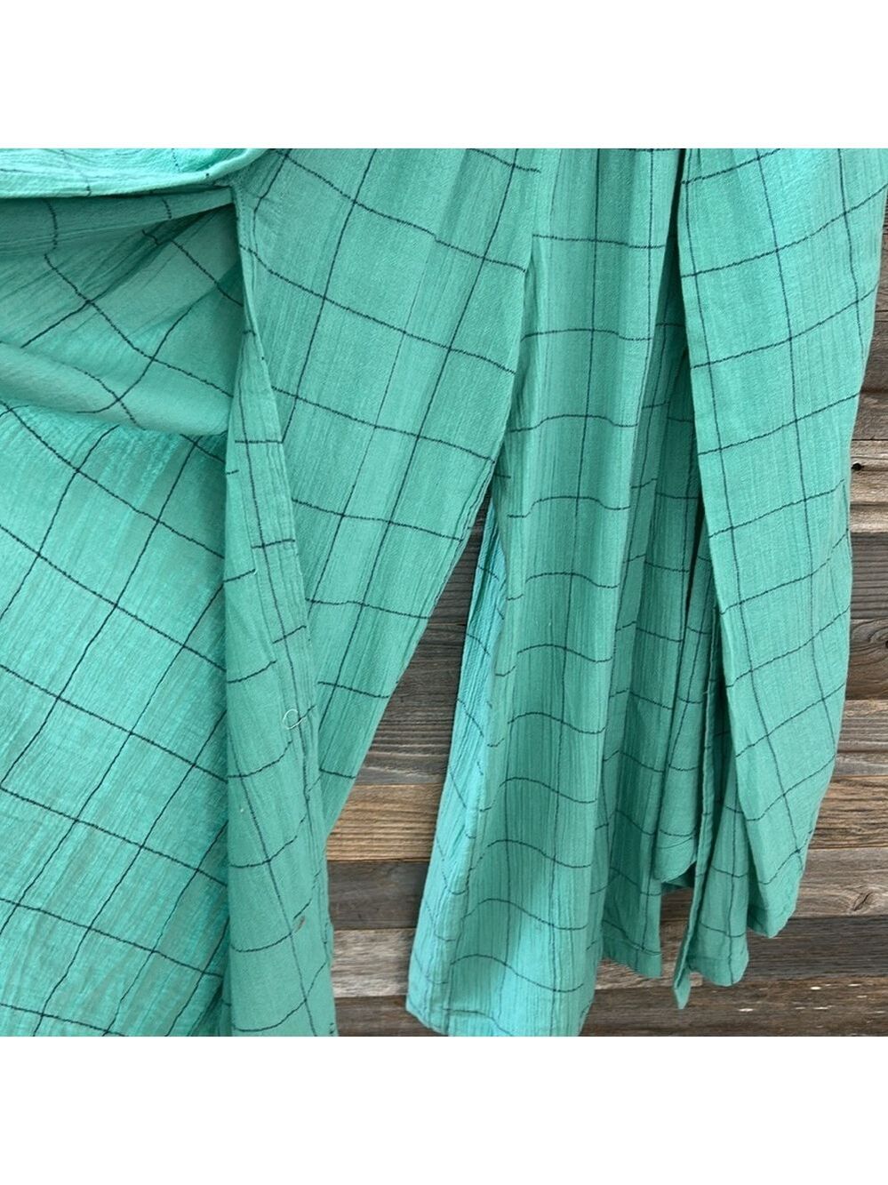 NWOT Free People Lunar Cove Wide Leg Pants in Blue Combo Size XS - Picture 5 of 12
